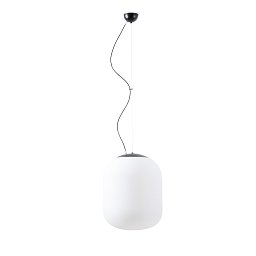 Obrázek pro produkt TANIA L1 závěsné skleněné svítidlo černá / bílá IP40 40W E27 - OSMONT