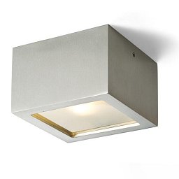 Obrázek pro produkt Stropní svítidlo DEZA čtvercová satinované sklo hliník 230V G9 25W - RED - DESIGN RENDL