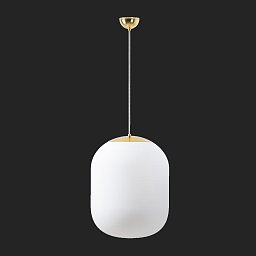 Obrázek pro produkt TANIA S2 závěsné skleněné svítidlo mosaz leštěná / bílá IP40 3000 K 41W LED nouzové kombinované 3 h (původní kód OS 67368) - OSMONT
