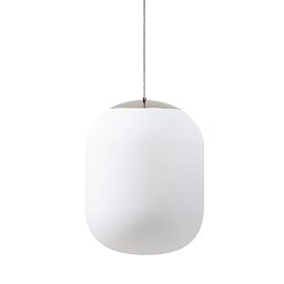 Obrázek pro produkt TANIA S2 HP závěsné skleněné svítidlo nerez / bílá IP40 4000 K 59W LED - OSMONT