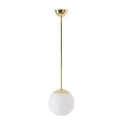Obrázek pro produkt ADRIA P1 závěsné skleněné svítidlo mosaz / bílá IP40 25W E27 - OSMONT