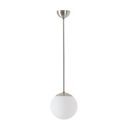 Obrázek pro produkt ADRIA P1 závěsné skleněné svítidlo nerez broušená / bílá IP40 75W E27 (původní kód OS 45037) - OSMONT