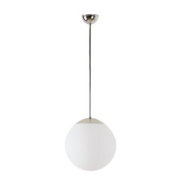 Obrázek pro produkt ADRIA P2 závěsné skleněné svítidlo nerez / bílá IP40 25W E27 - OSMONT