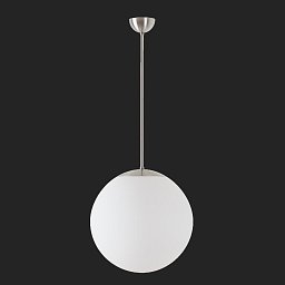 Obrázek pro produkt ADRIA P3 závěsné skleněné svítidlo nerez broušená / bílá IP40 4000 K 27W LED nouzové kombinované 1 h (původní kód OS 68823) - OSMONT