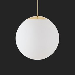 Obrázek pro produkt ADRIA P3 HP závěsné skleněné svítidlo mosaz leštěná / bílá IP40 3000 K 52W LED nouzové kombinované 3 h (původní kód OS 72024) - OSMONT