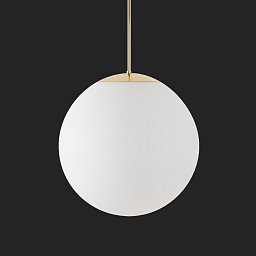 Obrázek pro produkt ADRIA P4 HP závěsné skleněné svítidlo mosaz leštěná / bílá IP40 4000 K 58W LED nouzové kombinované 3 h (původní kód OS 72549) - OSMONT