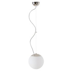 Obrázek pro produkt ADRIA L1 závěsné skleněné svítidlo nerez / bílá IP40 3000 K 8W LED - OSMONT