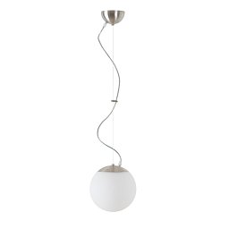 Obrázek pro produkt ADRIA L1 závěsné skleněné svítidlo nerez broušená / bílá IP40 75W E27 (původní kód OS 45322) - OSMONT