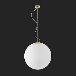 Obrázek pro produkt ADRIA L4 závěsné skleněné svítidlo mosaz leštěná / bílá IP40 3000 K 41W LED nouzové kombinované 3 h (původní kód OS 60298) - OSMONT