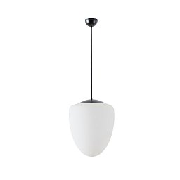 Obrázek pro produkt ASTRA P závěsné skleněné svítidlo černá / bílá IP40 40W E27 - OSMONT