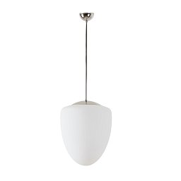 Obrázek pro produkt ASTRA P závěsné skleněné svítidlo nerez leštěná / bílá IP40 150W E27 (původní kód OS 45477) - OSMONT