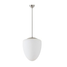 Obrázek pro produkt ASTRA P závěsné skleněné svítidlo nerez broušená / bílá IP40 150W E27 (původní kód OS 45508) - OSMONT