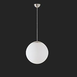 Obrázek pro produkt ADRIA S3 závěsné skleněné svítidlo nerez broušená / bílá IP40 4000 K 27W LED nouzové kombinované 1 h (původní kód OS 68844) - OSMONT