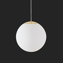 Obrázek pro produkt ADRIA S3 HP závěsné skleněné svítidlo mosaz leštěná / bílá IP40 4000 K 52W LED nouzové kombinované 3 h (původní kód OS 72607) - OSMONT
