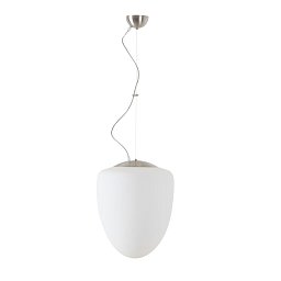 Obrázek pro produkt ASTRA L závěsné skleněné svítidlo kartáčovaná nerez / bílá IP40 3000 K 27W LED - OSMONT