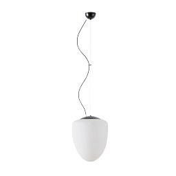 Obrázek pro produkt ASTRA L závěsné skleněné svítidlo černá / bílá IP40 40W E27 - OSMONT