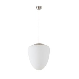 Obrázek pro produkt ASTRA S závěsné skleněné svítidlo kartáčovaná nerez / bílá IP40 4000 K 27W LED - OSMONT
