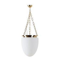 Obrázek pro produkt MIRA R závěsné skleněné svítidlo mosaz / bílá IP40 40W E27 - OSMONT