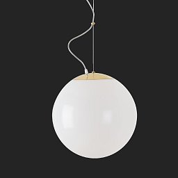Obrázek pro produkt ISIS L3 PM HP závěsné plastové svítidlo mosaz leštěná / bílá IP40 3000 K 52W LED nouzové kombinované 3 h (původní kód OS 72219) - OSMONT