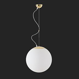 Obrázek pro produkt ISIS L3 PM-M závěsné plastové svítidlo mosaz leštěná / bílá IP40 4000 K 27W LED nouzové kombinované 1 h (původní kód OS 70711) - OSMONT