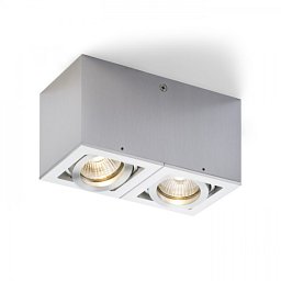 Stropní svítidlo BERIT II hliník 230V GU10 2x50W - RED - DESIGN RENDL Obrázek pro produkt Stropní svítidlo BERIT II hliník 230V GU10 2x50W - RED - DESIGN RENDL