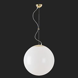 Obrázek pro produkt ISIS L4 PM závěsné plastové svítidlo mosaz leštěná / bílá IP40 3000 K 41W LED nouzové kombinované 3 h (původní kód OS 64241) - OSMONT