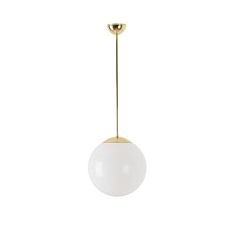Obrázek pro produkt ISIS P2 závěsné plastové svítidlo mosaz leštěná / bílá IP40 40W E27 (původní kód OS 52814) - OSMONT