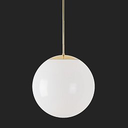 Obrázek pro produkt ISIS P3 PM HP závěsné plastové svítidlo mosaz leštěná / bílá IP40 3000 K 52W LED nouzové kombinované 3 h (původní kód OS 72125) - OSMONT