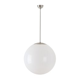 Obrázek pro produkt ISIS P4 PE závěsné plastové svítidlo kartáčovaná nerez / bílá IP40 40W E27 - OSMONT