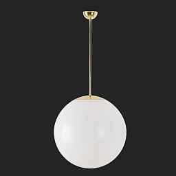 Obrázek pro produkt ISIS P4 PM závěsné plastové svítidlo mosaz leštěná / bílá IP40 3000 K 41W LED nouzové kombinované 3 h (původní kód OS 64041) - OSMONT