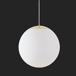 Obrázek pro produkt ISIS S4 PM-M HP závěsné plastové svítidlo mosaz leštěná / bílá IP40 3000 K 58W LED nouzové kombinované 3 h (původní kód OS 72272) - OSMONT