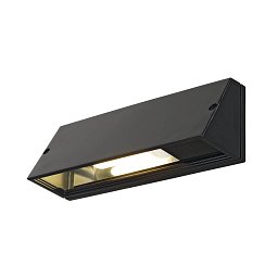 Obrázek pro produkt Venkovní svítidlo PEMA čtvercová nástěnná černá 230V E27 15W IP4 - BIG WHITE (SLV)