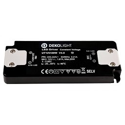 Deko-Light LED-napájení FLAT CV UT12V/20W konstantní napětí 0-1670 mA IP20 12V DC 20W - LIGHT IMPRESSIONS Obrázek pro produkt Deko-Light LED-napájení FLAT CV UT12V/20W konstantní napětí 0-1670 mA IP20 12V DC 20W - LIGHT IMPRESSIONS