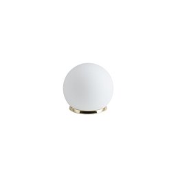 Obrázek pro produkt BIANCA 1 stolní skleněná lampa mosaz leštěná / bílá IP40 25W E27 (původní kód OS 50533) - OSMONT