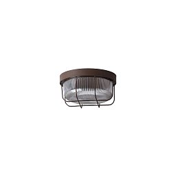 Obrázek pro produkt ELEKTRA 3 K stropní/nástěnné průmyslové plastové svítidlo hnědá / bílá IP54 3000 K 8W LED (původní kód OS 57242) - OSMONT