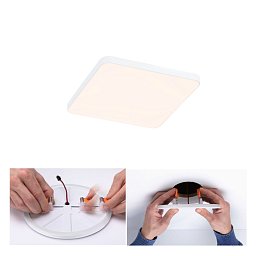 Obrázek pro produkt VariFit LED vestavné svítidlo Veluna Edge IP44 hranaté 120x120mm 3000K bílá - PAULMANN