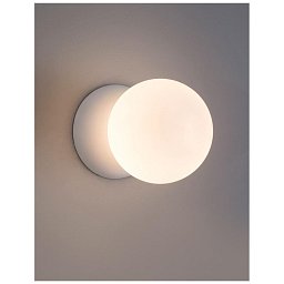 Obrázek pro produkt Nástěnné svítidlo ZERO bílá sádra a opálové sklo G9 1x5W IP20 220-240V bez žárovky - NOVA LUCE