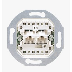 Obrázek pro produkt Strojek IAE/UAE pro 2 terminály UAE 8-8 UPO 2x RJ45 zásuvky - JUNG