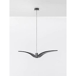 Obrázek pro produkt Night Birds, závěsné svítidlo, 5W LED, šedé kouřové sklo BROKISGLASS / transparent kabel, délka 78cm - BROKIS A