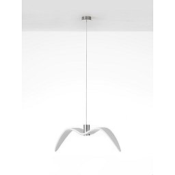 Obrázek pro produkt Night Birds, závěsné svítidlo, 5W LED, triplex opal BROKISGLASS / transparentní kabel, délka 61cm - BROKIS A