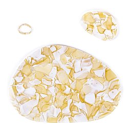 Stolní set OVO pro 1 osobu (sada 3ks) v různých barvách - BROKISGLASS Obrázek pro produkt Stolní set OVO pro 1 osobu (sada 3ks) v různých barvách - BROKISGLASS