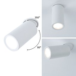 Obrázek pro produkt LED vestavné svítidlo 3-krokové-stmívatelné Turnal kruhové 60mm 90° Coin 6W 230V stmívatelné 2700K bílá mat - PAULMANN