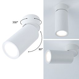 Obrázek pro produkt LED stropní svítidlo 3-krokové-stmívatelné Turnal Coin 2700K 230V 6W stmívatelné bílá mat - PAULMANN