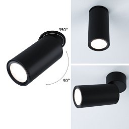 Obrázek pro produkt LED vestavné svítidlo 3-krokové-stmívatelné Turnal kruhové 60mm 90° Coin 6W 230V stmívatelné 2700K černá mat - PAULMANN