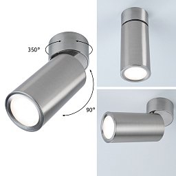 Obrázek pro produkt LED stropní svítidlo 3-krokové-stmívatelné Turnal Coin 2700K 230V 6W stmívatelné kov kartáčovaný - PAULMANN