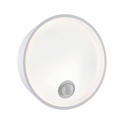 Obrázek pro produkt LED venkovní nástěnné svítidlo Platomo pohybové čidlo IP44 kruhové 180mm 3000K 14,5W 230V bílá umělá hmota - PAULMANN