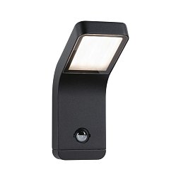 Obrázek pro produkt LED venkovní nástěnné svítidlo Kulma pohybové čidlo IP44 90x174mm 3000K 7,5W 230V antracit hliník - PAULMANN