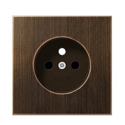 Obrázek pro produkt Krytka zásuvky 230V - mosaz - JUNG