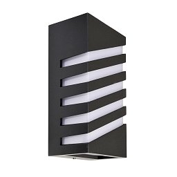 Obrázek pro produkt Deko-Light nástěnné přisazené svítidlo Grumium hranaté CCT II 220-240V AC/50-60Hz 10,00 W 3000/4000 K 205 lm 100 mm tmavěšedá