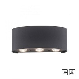 Obrázek pro produkt CARLO LED nástěnné svítidlo, 6-bodovkové, antracit, venkovní a vnitřní, dekorativní 3000K - PAUL NEUHAUS